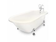 American Bath Factory T061F CH B Maverick 67 in. Bisque Acrastone Bath Tub Large