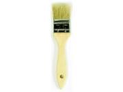 School Specialty Flat Natural White Bristle Wood Handle Paint Brush 1.5 in.