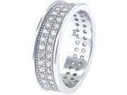 Doma Jewellery SSRZ5285 Sterling Silver Ring With Cubic Zirconia Size 5