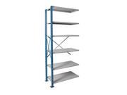 Hallowell AH5511 1807PB Hallowell H Post High Capacity Shelving 36 in. W x 18 in. D x 87 in. H 707 Marine Blue Posts and Side Sway Braces