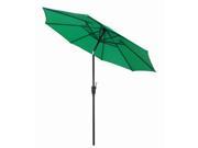 March Products ECO908D709 P31 Four Seasons Courtyard 9 ft. Green Steel Market Umbrella