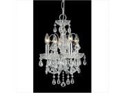 Imperial Collection 3224 CH CL MWP Wrought Iron Crystal Wall Sconce Accented with Majestic Wood Polished Crystal