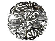 Croix des Bouquets Tree of Life with 3 D Birds Metal Art 24 in.