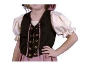 Alexander Costume 11 198 B Girls Renaissance Peasant Vest Costume Black 4 6