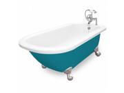 American Bath Factory T050F SN P Trinity 60 in. Splash Of Color Acrastone Bath Tub Small