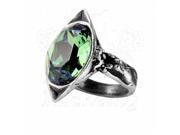 Alchemy Gothic R120T Absinthe Fairy Spirit Crystal Ring T 9.5