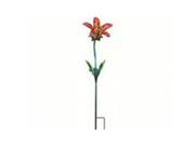 Regal Art Gift REGAL10837 Solar Tiger Lily Stake Red