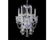 Crystorama Lighting 1129 CH CL SAQ Five Light Chandelier with Clear Swarovski Spectra Crystal