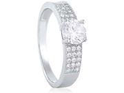 Doma Jewellery MAS09378 5 Sterling Silver Ring with Cubic Zirconia Size 5