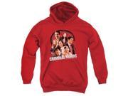 Trevco Criminal Minds Brain Trust Youth Pull Over Hoodie Red Extra Large