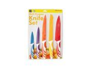 Bulk Buys OL342 4 Colored Multi Purpose Kitchen Knife Set 4 Piece