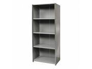 Hallowell F5520 24HG Hallowell Hi Tech Free Standing Shelving 36 in. W x 24 in. D x 87 in. H 725 Hallowell Gray 5 Adjustable Shelves Stand Alone Unit Closed Sty