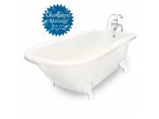 American Bath Factory T050B WH R B Champagne Trinity 60 in. Bisque Acrastone Air Bath Tub Small