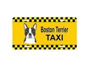 Carolines Treasures BB1327LP Boston Terrier Taxi License Plate