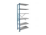 Hallowell AH5511 2407PB Hallowell H Post High Capacity Shelving 36 in. W x 24 in. D x 87 in. H 707 Marine Blue Posts and Side Sway Braces