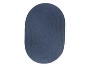 Rhody Rug S102A015X015 Solid Wool Chair Pad Sailor Blue Rug