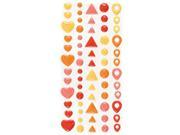 We R Memory Keepers 426 14 We R Enamel Dots Shapes Warm Shapes 64 Pkg