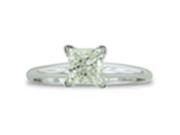 SuperJeweler 1ctPRPTRGWG3star z9.5 1Ct Platinum Princess Diamond Solitaire Engagement Ring Size 9.5
