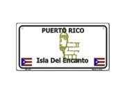 Smart Blonde BP 128 Puerto Rico State Background Novelty Bicycle License Plate