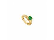Fine Jewelry Vault UBJ2953Y14DE 101RS9 Emerald Diamond Engagement Ring 14K Yellow Gold 2.50 CT Size 9