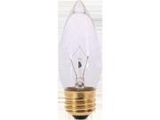 Satco Products S3732 40W Torpedo Decorative Light Bulb Clear Pack Of 10