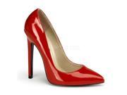 Pleaser SEXY20_R 8 Stiletto Pointed Toe Pump Shoe Red Size 8