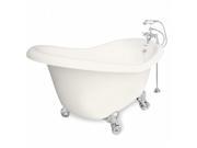 American Bath Factory T020B CH B Marilyn 67 in. Bisque Acrastone Bath Tub Small