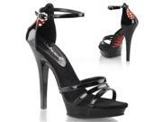 Fabulicious LIP162_B_M 6 0.75 in. Platform Sandal Black Size 6