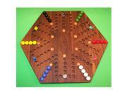 Charlies Woodshop W 1938alt. 2 Wooden Marble Game Board Black Walnut with 12 Birch Inlaid Spots