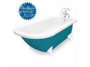 American Bath Factory T060B WH R P Champagne Maverick 67 in. Splash Of Color Acrastone Air Bath Tub Small