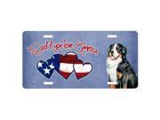 Carolines Treasures LH9525LP Woof If You Love America Bernese Mountain Dog License Plate