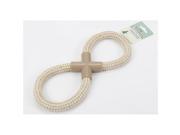 NorthLight 10.75 in. Eco Friendly Beige Infinity Rope Ring Natural Jute Puppy Dog Tug Toy