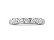 SuperJeweler RLW1042 PT 16 z6 Perfect 0.5Ct Platinum Diamond Wedding Band Size 6