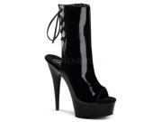 Pleaser DEL1018_B_M 11 1.75 in. Platform Delight Shoe Black Size 11