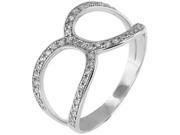 Doma Jewellery MAS02185 6 Sterling Silver Ring with CZ Size 6