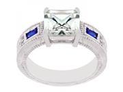 Icon Bijoux R07629R C30 06 Prima Donna Sapphire Blue Cubic Zirconia Ring Size 06