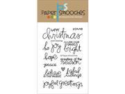 Paper Smooches 4 X6 Clear Stamps Joyful Greetings