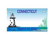 Smart Blonde MP 1082 Connecticut State Background Metal Novelty Motorcycle License Plate