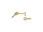 Stanley Hardware Hook Eye Solid Brass 1 1 2In 750610