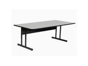 CORRELL WS3060M 15 Desk Height Melamine Computer And Training Table