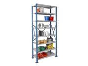 Hallowell H7713 1810PB Hallowell H Post High Capacity Shelving 48 in. W x 18 in. D x 123 in. H 707 Marine Blue Posts and Side Sway Braces