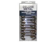 Ex Cell Home Fashions 1ME 061O0 0325 712 Bronze Shower Curtain Hooks 12 Pack