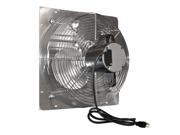 J and D VES201C 20 In. Shutter Exhaust Fan With Cord 1 10 Hp