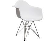 East End Imports EEI 181 WHI Paris Wire Armchair in White