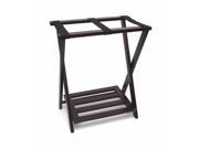 Lipper International 502E Right Height Luggage Rack with Shoe Rack