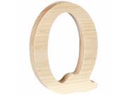 Walnut Hollow 262WH 26248 Wood Letter 5 in. X.63 in. Q