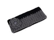 Nirvanna Designs HB11 BLACK A04 Crochet flower headband