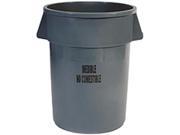 Rubbermaid Commercial Products 264356GRACT 44 gal. Brute Round Containers Gray