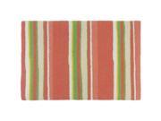 Homefires Rugs PY SFG002 Coral Stripe Area Rug 22 x 34 in.