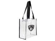 Little Earth Productions 701311 BNET Brooklyn Nets Clear Square Stadium Tote